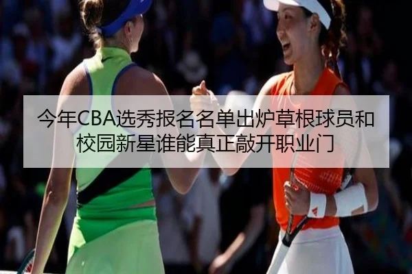 今年CBA选秀报名名单出炉草根球员和校园新星谁能真正敲开职业门